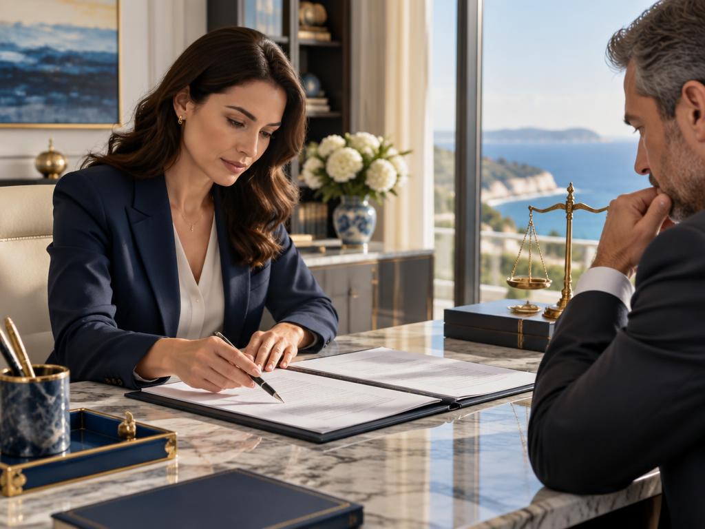 Análise de contratos e documentação em escritório jurídico