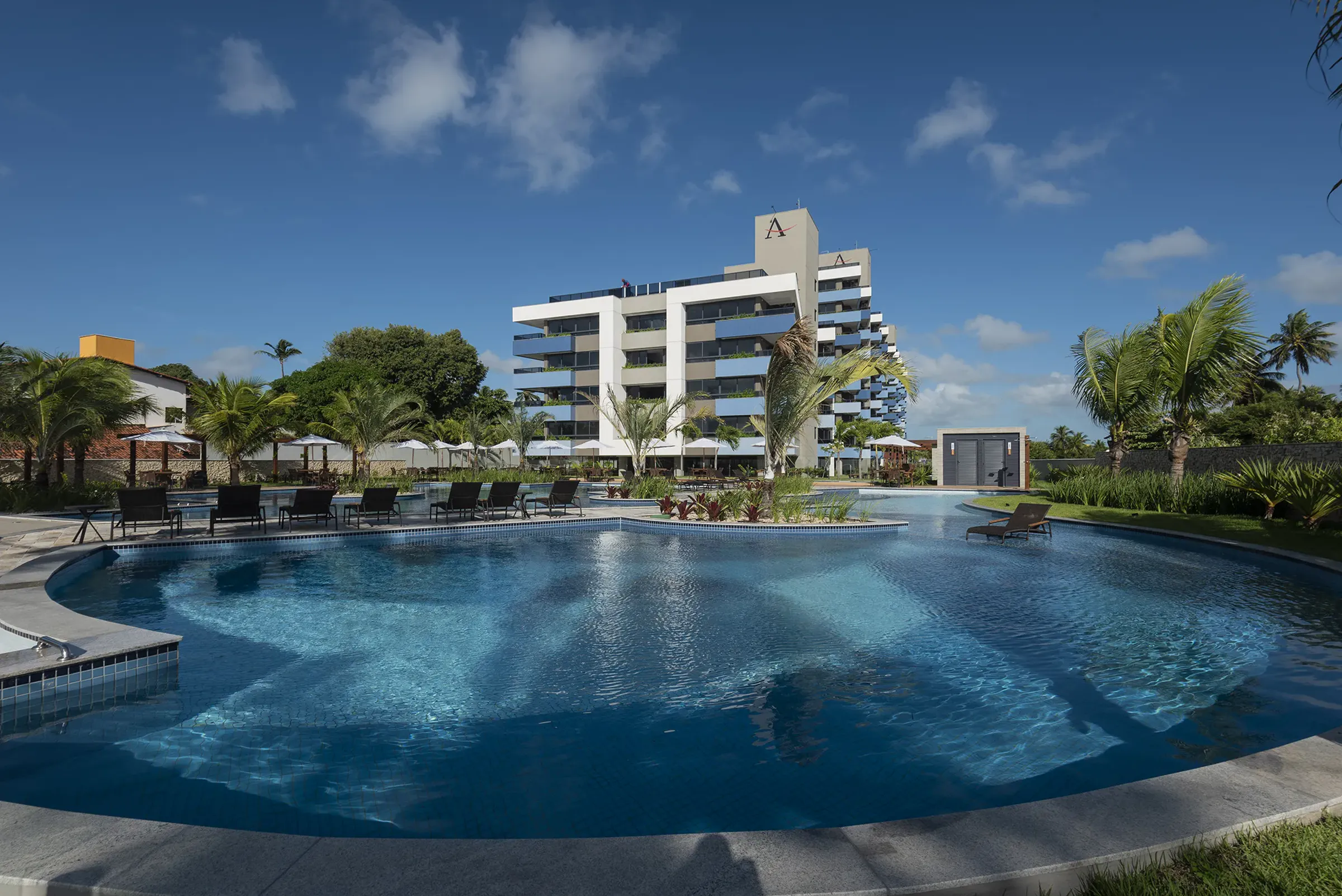 Fachada do empreendimento Blue Beach Residence